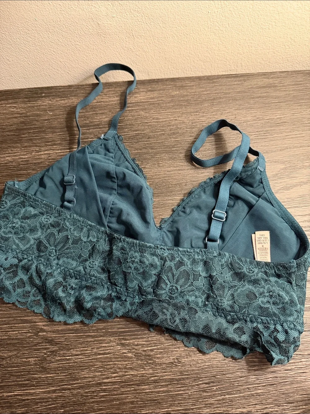 Victoria's Secret Dark Green Lace Bralette